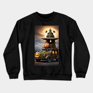 Carriage of Curses: Halloween's Midnight Mover Crewneck Sweatshirt